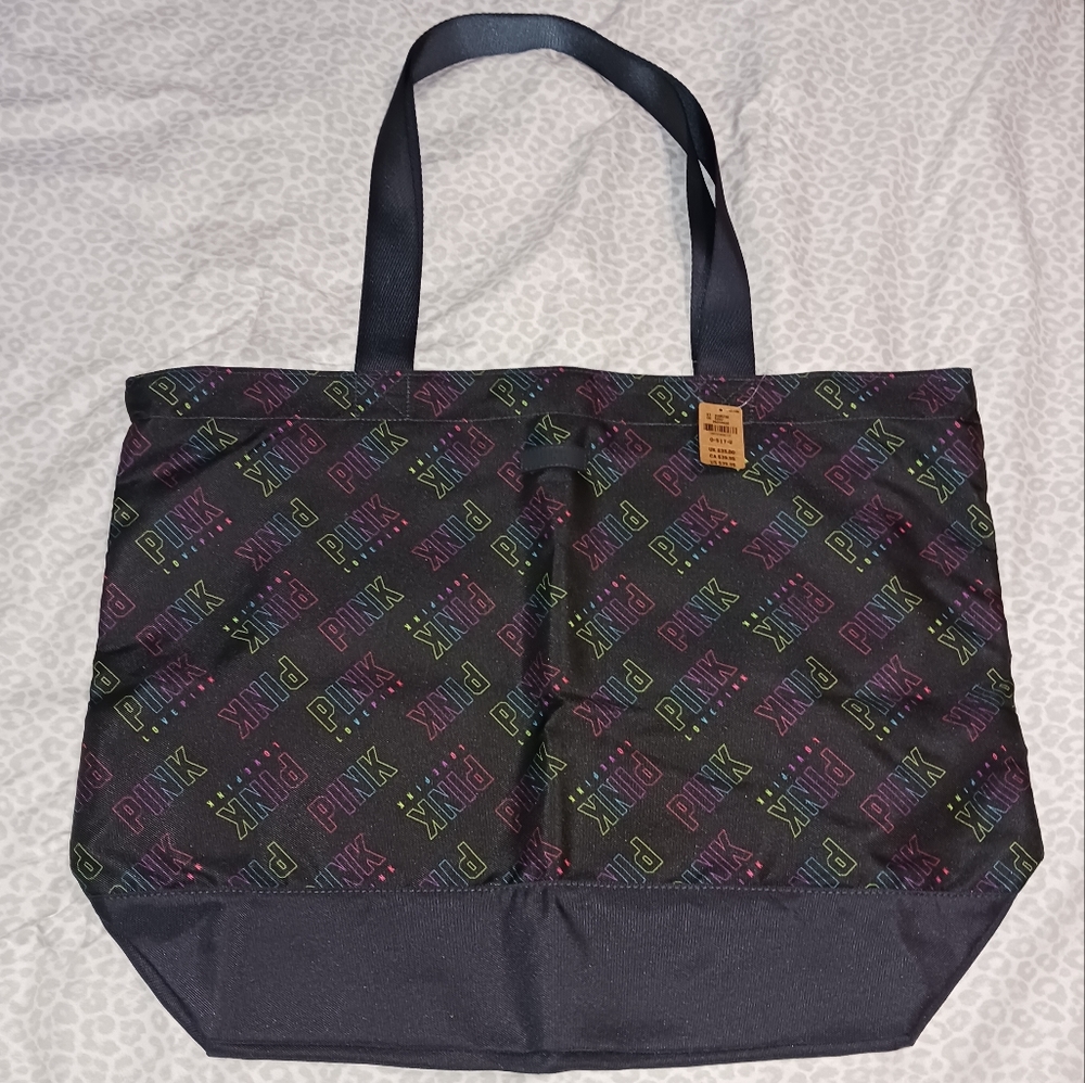 Victoria's Secret Pink rainbow tote bag NWT
